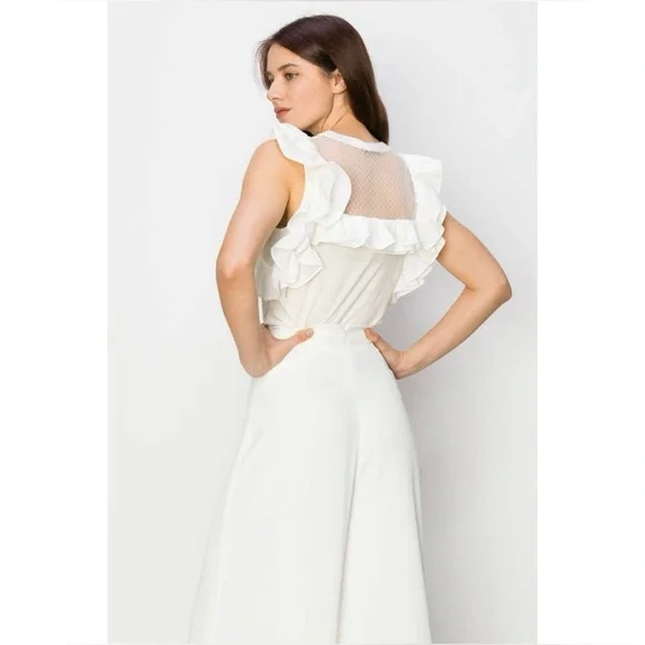 NWT BOUTIQUE GRACIE RUFFLED TOP - Picture 4 of 7